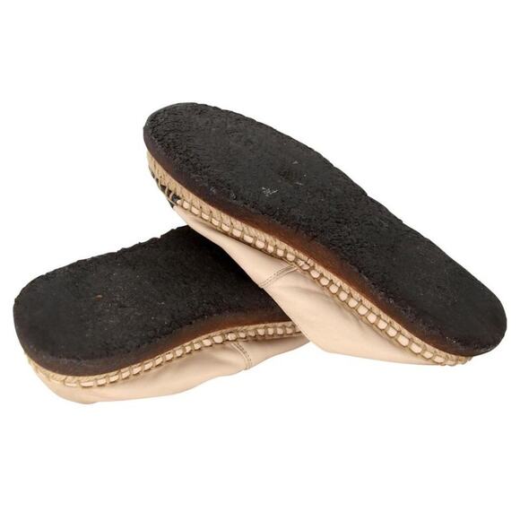 Chanel Espadrille 37 Lambskin Leather Rubber Platform CC Flats CC-0707N-0016 - Picture 10 of 10